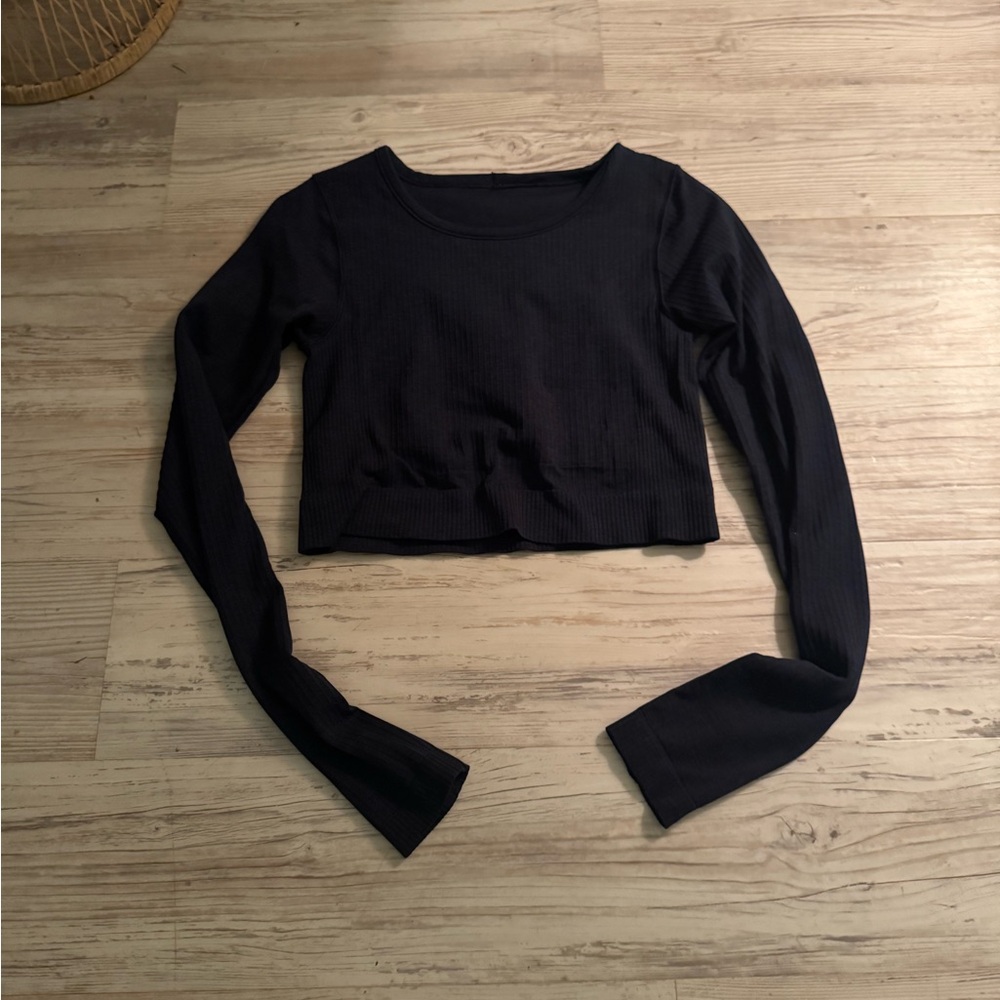 lululemon athletica Maroon Long Sleeve Tee